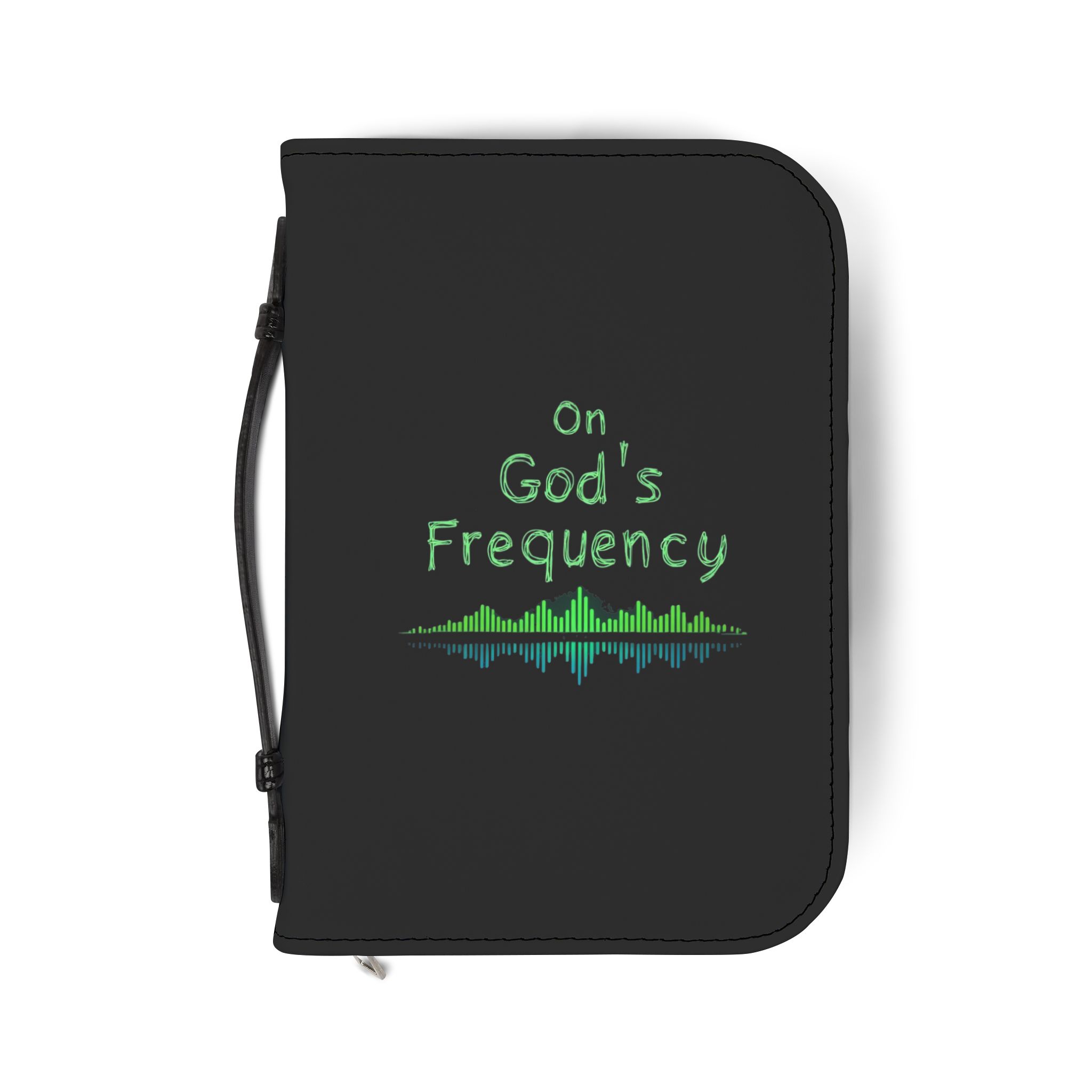On God's Frequency Bible Cover, Christian Accessory, Faith Journal Case, Religious Gift, Spiritual Organization - Image 2